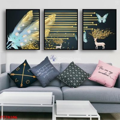 File tranh gốc PSD Tranh treo hiện đại pha lê gương FT70106 còn nguyên layer