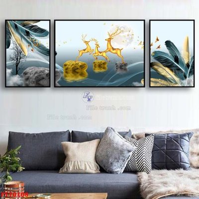 Tải file gốc Tranh treo hiện đại pha lê gương FT70108 (in bạt) quảng cáo