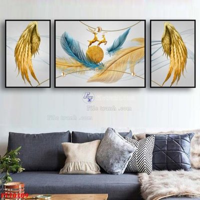 Tải file Tranh treo hiện đại pha lê gương FT70109 (gốc) chủ đề phong thủy