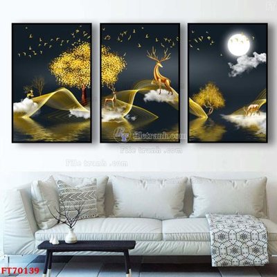 Tải file gốc Tranh treo hiện đại pha lê gương FT70139 (bản PSD) đầy đủ layer