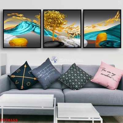 File tranh in tráng gương Tranh treo hiện đại pha lê gương FT70153 (siêu nét)