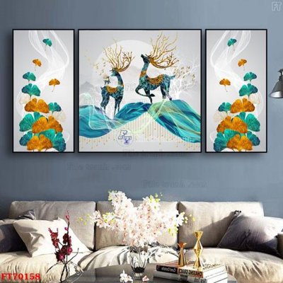 File in ấn Tranh treo hiện đại pha lê gương FT70158 (bản gốc) cao cấp