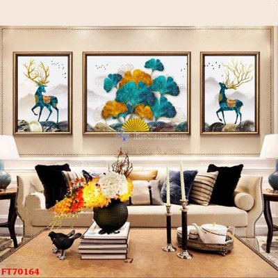 Download file gốc Tranh treo hiện đại pha lê gương FT70164 (in mica) trang trí