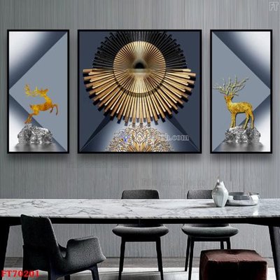 File tranh Tranh treo hiện đại pha lê gương FT70201 (gốc) chủ đề trừu tượng