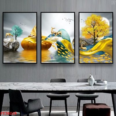 Tải file Tranh treo hiện đại pha lê gương FT70219 (gốc) làm file quảng cáo