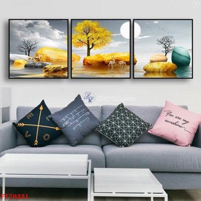 Download file gốc Tranh treo hiện đại pha lê gương FT70231 (độ nét cao)