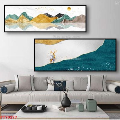 File in ấn Tranh treo hiện đại pha lê gương FT70277 (bản gốc) sắc nét