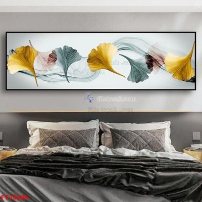 Tải file Tranh treo hiện đại pha lê gương FT70296 (gốc) chủ đề hoa sen