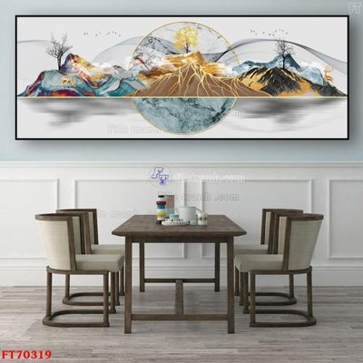 File tranh Tranh treo hiện đại pha lê gương FT70319 (file gốc) chuẩn màu in