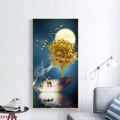 Tải file Tranh treo hiện đại pha lê gương FT70349 (gốc) in trên mọi chất liệu