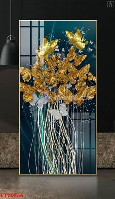 File ảnh Tranh treo hiện đại pha lê gương FT70356 (gốc) cho trang trí nội thất
