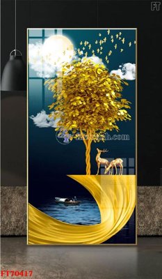 File gốc Tranh treo hiện đại pha lê gương FT70417 (chuẩn CMYK) cho nhà in