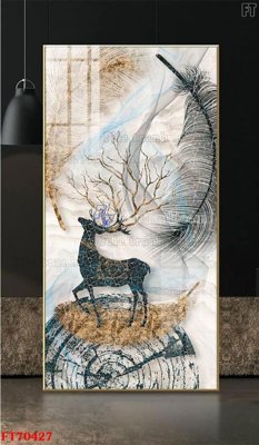 Download file Tranh treo hiện đại pha lê gương FT70427 (gốc) in mica bàn thờ