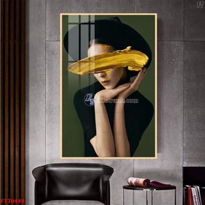 File gốc Tranh treo hiện đại pha lê gương FT70449 (in mica) trang trí