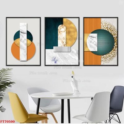 File in trần Tranh treo hiện đại pha lê gương FT70500 (bản gốc) trời sao