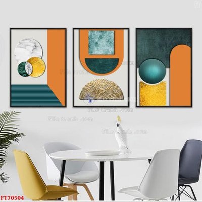 File tranh Tranh treo hiện đại pha lê gương FT70504 (gốc) in vải canvas