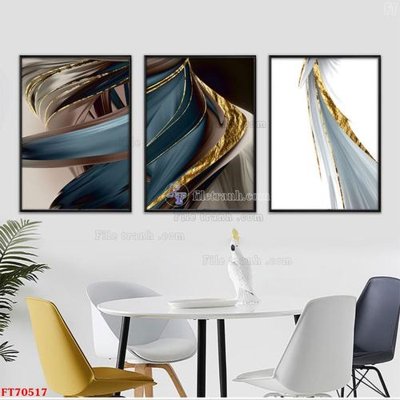 File tranh Tranh treo hiện đại pha lê gương FT70517 (gốc) chủ đề thiên nhiên