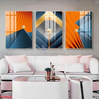 Tải file Tranh treo hiện đại pha lê gương FT70528 (gốc) chủ đề phong thủy