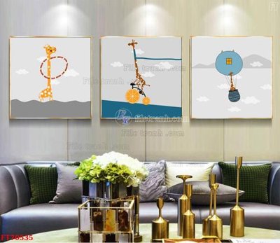 File gốc Tranh treo hiện đại pha lê gương FT70535 (in 3D) cho trang trí