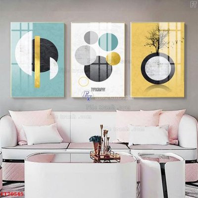 File gốc Tranh treo hiện đại pha lê gương FT70545 (thiết kế) độc quyền