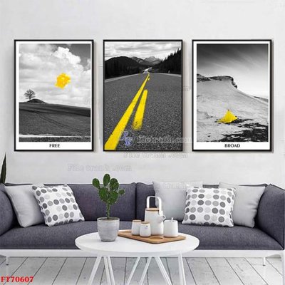 Ảnh gốc Tranh treo hiện đại pha lê gương FT70607 (độ nét cao) in mica