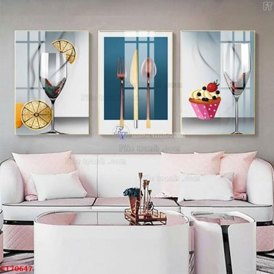 File gốc Tranh treo hiện đại pha lê gương FT70647 (cho in ấn) độc quyền