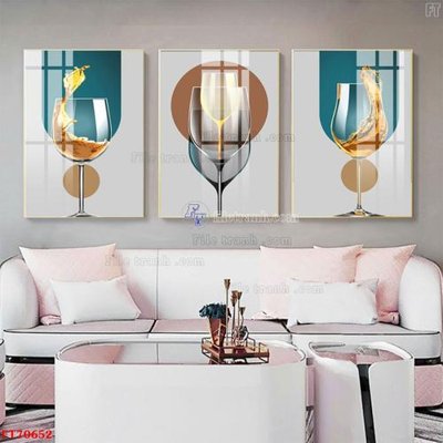 File ảnh gốc Tranh treo hiện đại pha lê gương FT70652 (chuyên in mica)