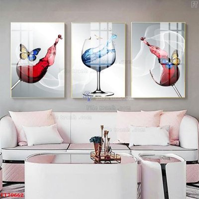 File ảnh Tranh treo hiện đại pha lê gương FT70662 (gốc) cho trang trí nội thất