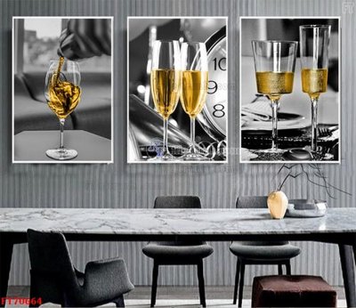 File tranh Tranh treo hiện đại pha lê gương FT70664 (gốc) phong cách tối giản