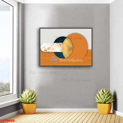 File PSD Tranh treo hiện đại pha lê gương FT70668 (nguyên bản) cho thiết kế