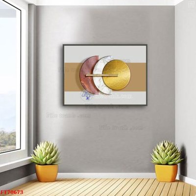 File gốc Tranh treo hiện đại pha lê gương FT70673 (chủ đề hiện đại) trang trí