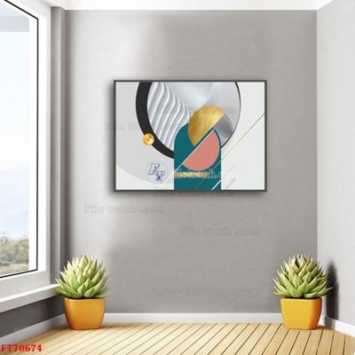 Tải file Tranh treo hiện đại pha lê gương FT70674 (gốc) làm file in ấn