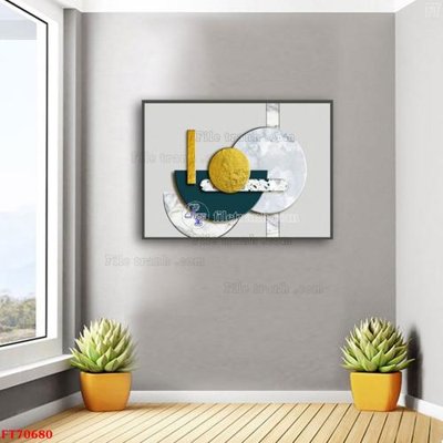 File tranh Tranh treo hiện đại pha lê gương FT70680 (ảnh gốc) in trần nhà