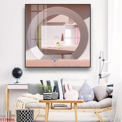 File gốc in mica Tranh treo hiện đại pha lê gương FT70692 chất lượng