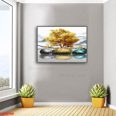 File PSD Tranh treo hiện đại pha lê gương FT70700 (bản gốc) chất lượng nhất