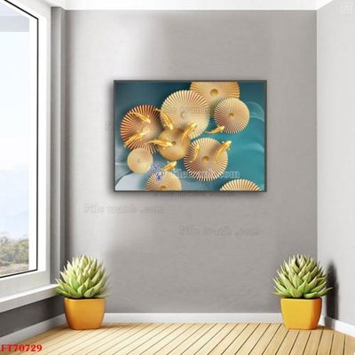 File gốc Tranh treo hiện đại pha lê gương FT70729 (cho in ấn) độc quyền