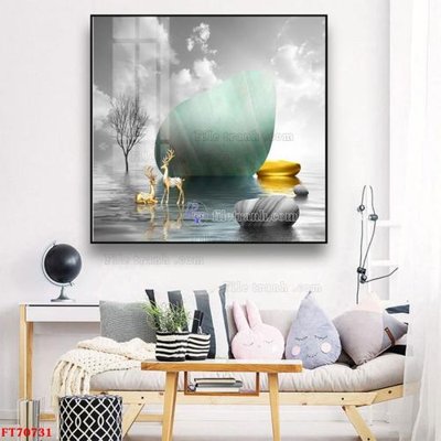 Tải file Tranh treo hiện đại pha lê gương FT70731 (gốc) làm file tranh quảng cáo