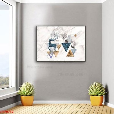 File tranh Tranh treo hiện đại pha lê gương FT70732 (ảnh gốc) cho in ấn kỹ thuật số