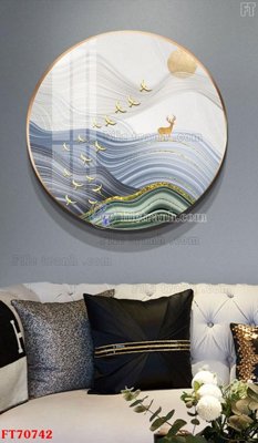 File gốc Tranh treo hiện đại pha lê gương FT70742 (cho in ấn) độc quyền