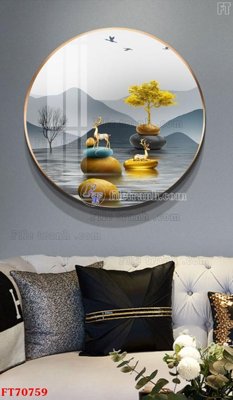 Tải về hình ảnh gốc Tranh treo hiện đại pha lê gương FT70759 sắc nét