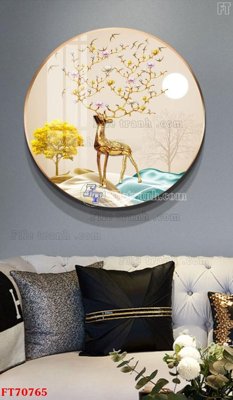 File PSD Tranh treo hiện đại pha lê gương FT70765 (bản gốc) dễ dàng edit