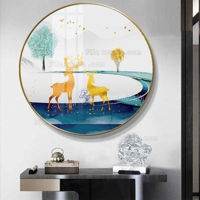 File PSD File tranh hiện đại pha lê gương FT718 (gốc) nhiều lớp (multi-layer)