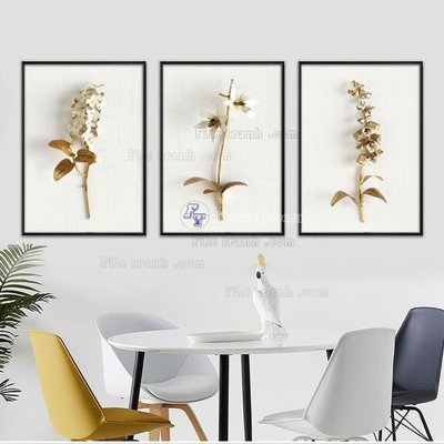 Download file gốc File tranh hiện đại pha lê gương FT747 (in lụa) hoa lá