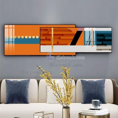 File tranh File tranh hiện đại pha lê gương FT763 (gốc) chủ đề thiên nhiên