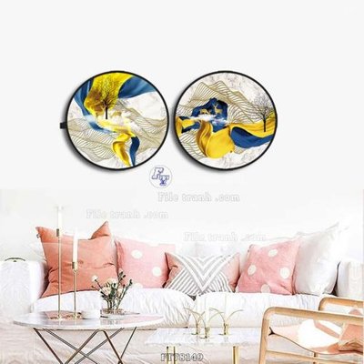 Download file Tranh treo pha lê gương FT78149 (gốc) in mica đèn LED