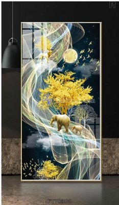File tranh Tranh treo pha lê gương FT78300 (gốc) in backlit film