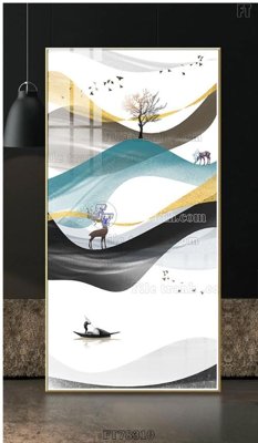 File tranh Tranh treo pha lê gương FT78310 (gốc) in vải canvas