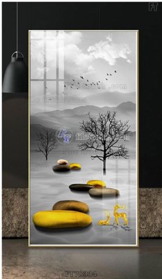 File PSD Tranh treo pha lê gương FT78334 (gốc) cho in quảng cáo