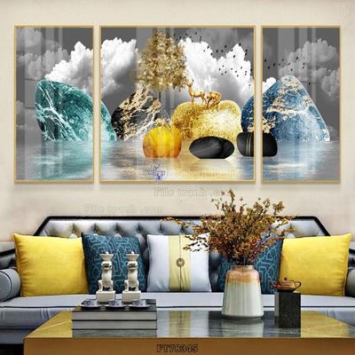 Tải file Tranh treo pha lê gương FT78345 (gốc) in nhanh