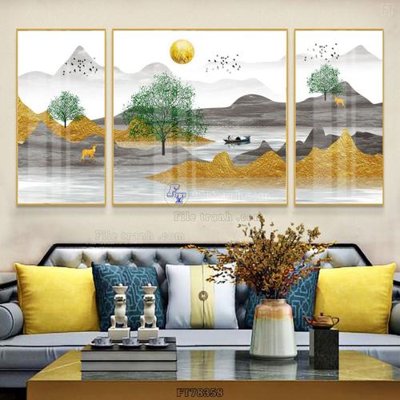 Tải file Tranh treo pha lê gương FT78358 (gốc) in nhanh